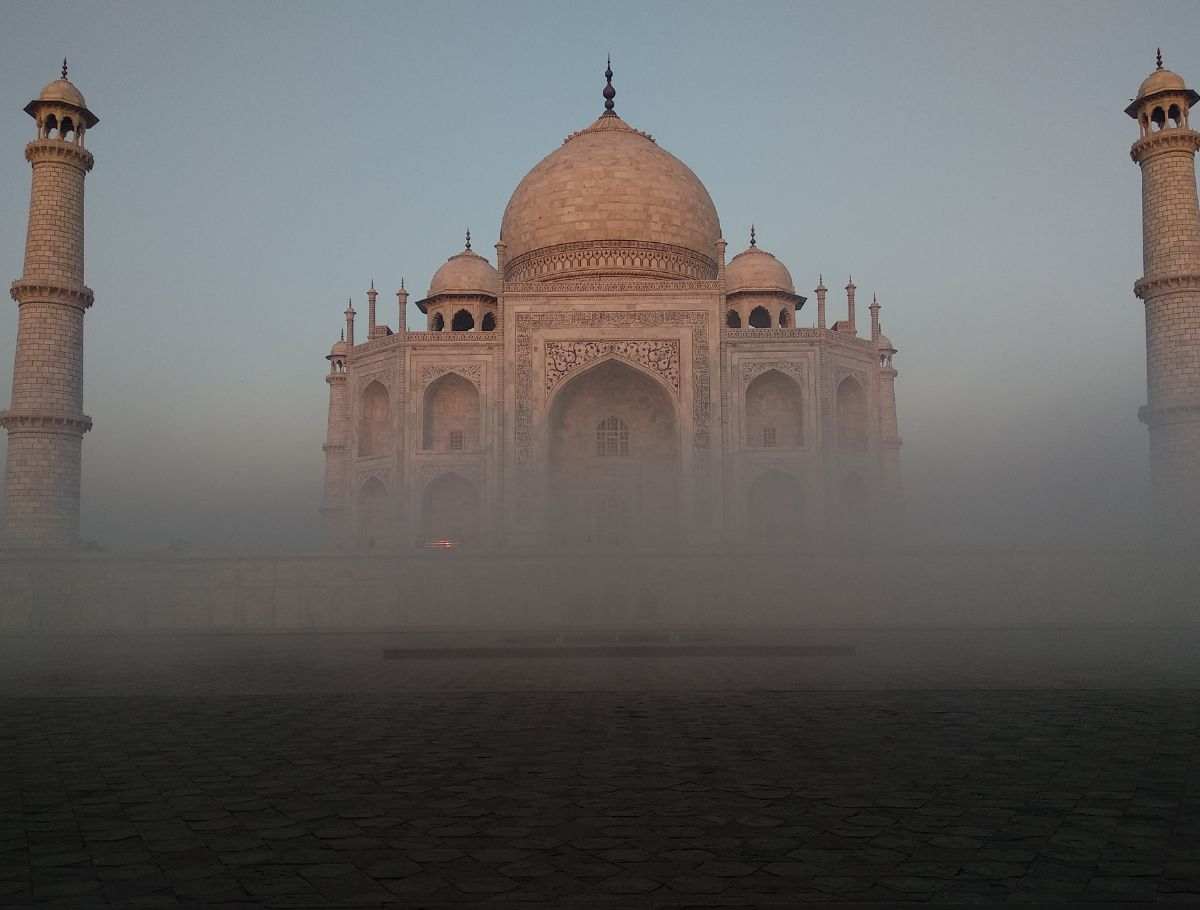 1769861560 0 Taj Mahal In Winter Fog Sunrise